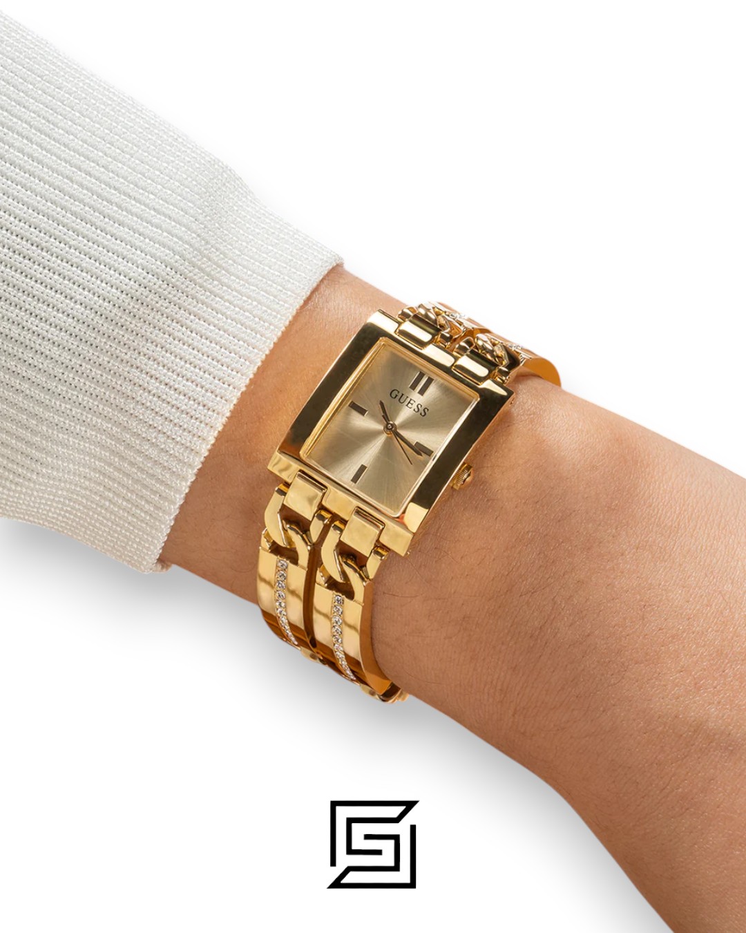 Original Watches,Women GUESS Ladies Gold Tone Analog Watch GW0668L2 Guess