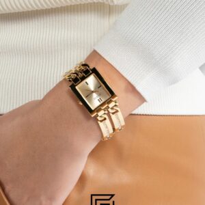 Original Watches,Women GUESS Ladies Gold Tone Analog Watch GW0668L2 Guess