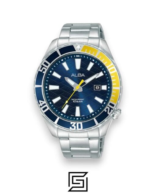 Men,Original Watches Alba watches Active Stainless Steel Round Analog Water Resistant Watch for Men - AG8K25X Alba