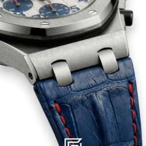 Audemars Piguet Royal Oak Offshore Limited Edition – White Dial – Blue Leather Strap – Japanese Quartz - Image 4