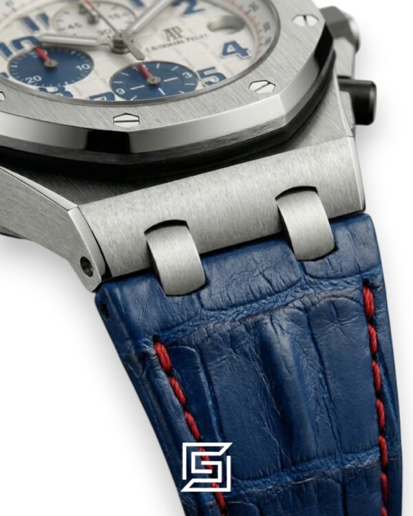 Audemars Piguet Royal Oak Offshore Limited Edition – White Dial – Blue Leather Strap – Japanese Quartz
