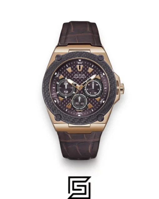 Men,Original Watches watches GUESS Men's Quartz Watch with Analog Display and Leather Strap W1058G2 Guess