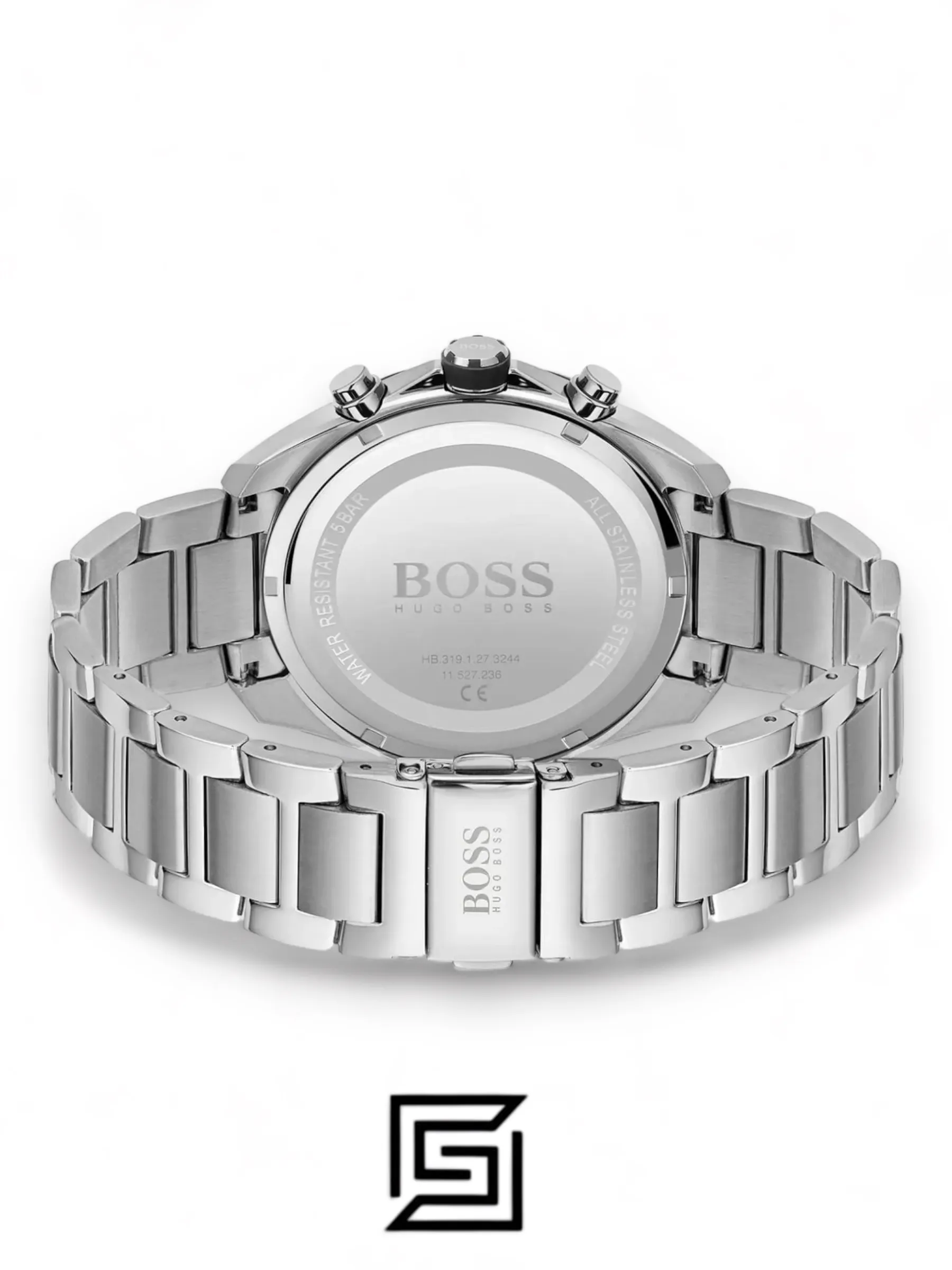 Men,Original Watches Hugo Boss original-watches Chronograph Quartz Watch for Men with Silver Stainless Steel Bracelet - 1513857 Boss