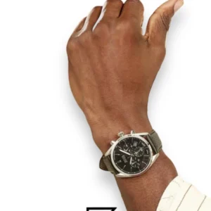 Men,Watches,Men,Original Watches Hugo Boss original-watches Champion Black Dial Black Leather Strap - 1513816 Boss