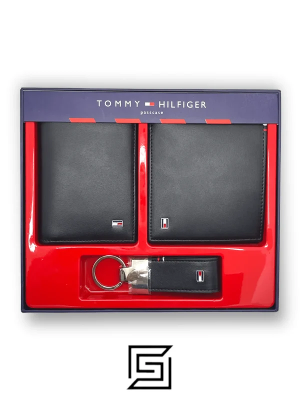 Leather,Wallets,Men Tommy wallets PASSCASE 3 PCS SOFT/BLACK Tommy Hilfiger