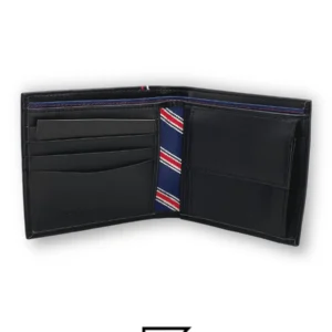 Leather,Wallets,Men Tommy wallets PASSCASE 3 PCS SOFT/BLACK Tommy Hilfiger