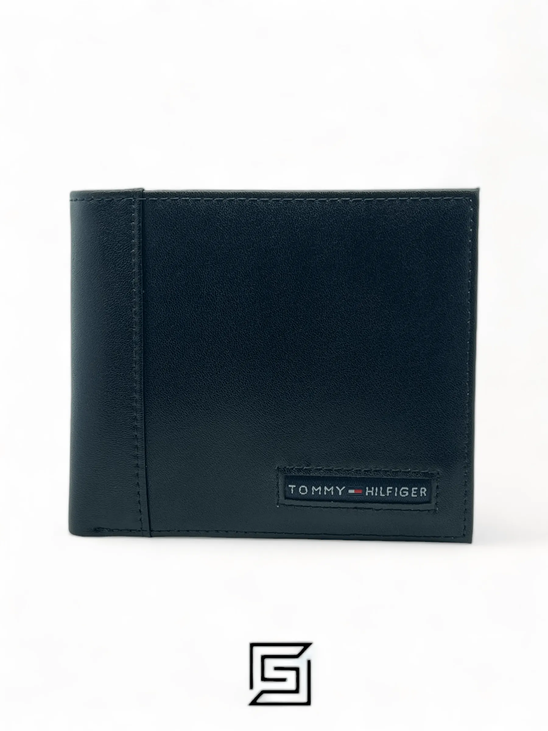 Leather,Wallets,Men leather TOMMY SINGLE WALLET W FLAT FABRIC LOGO/BLACK Tommy Hilfiger