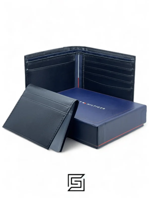 Leather,Wallets,Men leather TOMMY SINGLE WALLET W FLAT FABRIC LOGO/BLACK Tommy Hilfiger
