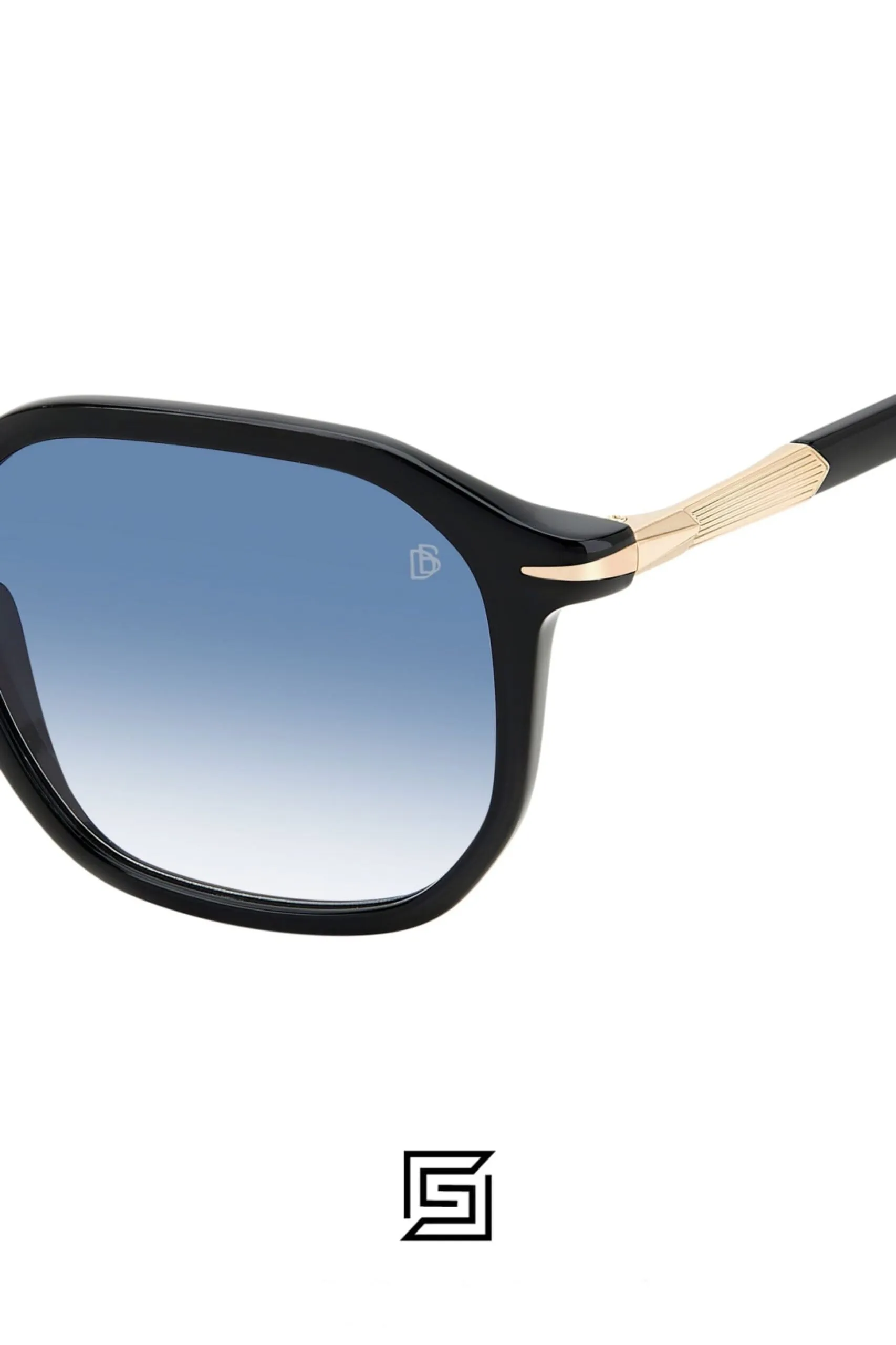 Men,Sunglasses David Beckham sunglasses DB 1115/S - Black - Dk Blue Shaded David Beckham