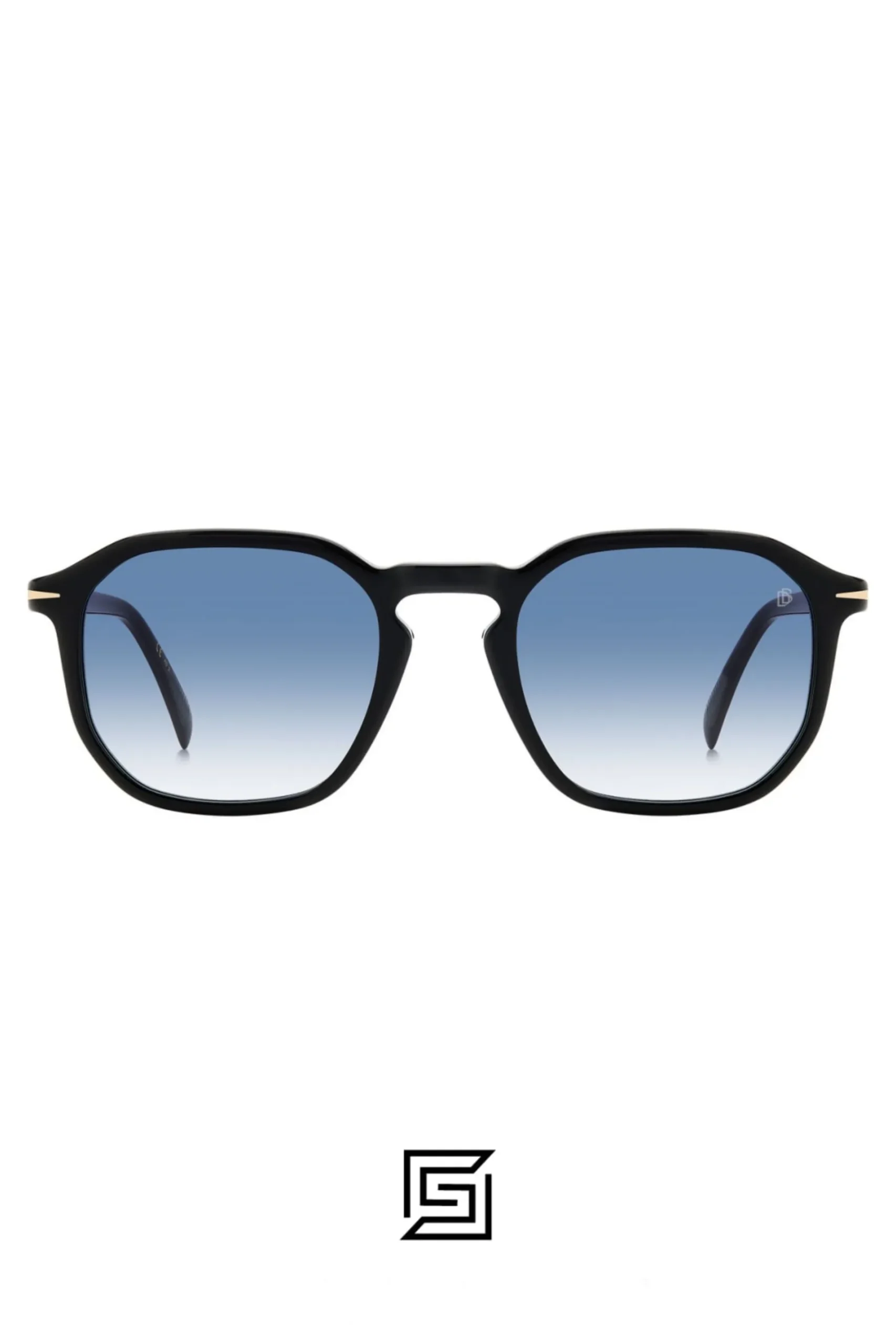 Men,Sunglasses David Beckham sunglasses DB 1115/S - Black - Dk Blue Shaded David Beckham