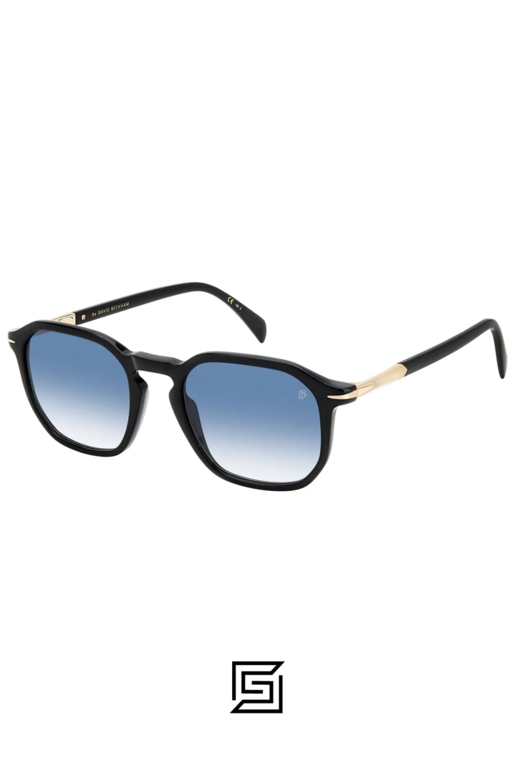 Men,Sunglasses David Beckham sunglasses DB 1115/S - Black - Dk Blue Shaded David Beckham