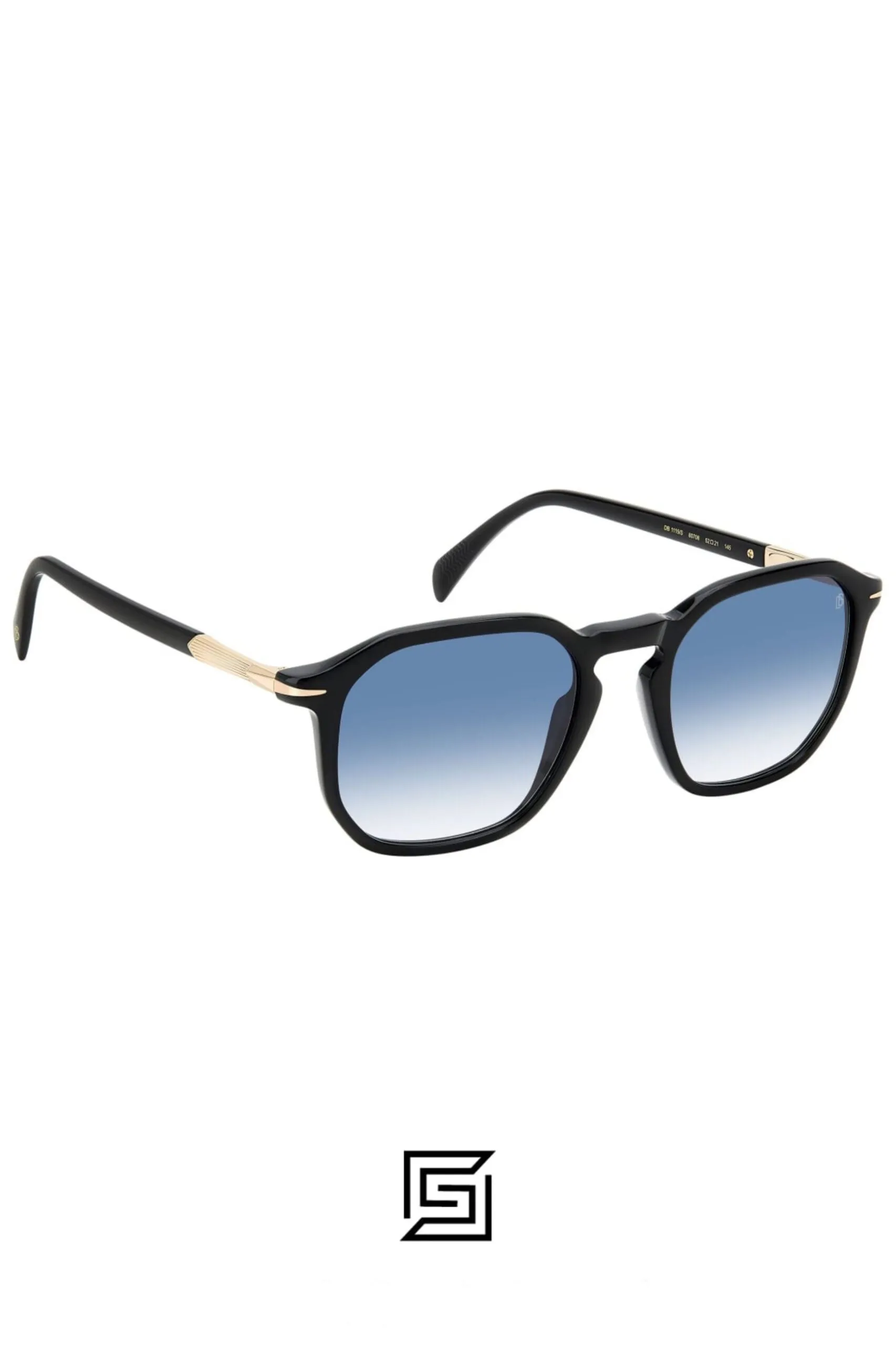 Men,Sunglasses David Beckham sunglasses DB 1115/S - Black - Dk Blue Shaded David Beckham