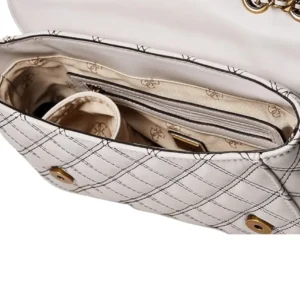 Bags,Leather,Women Guess leather Black Cessily Convertible Crossbody Bag WHITE Guess