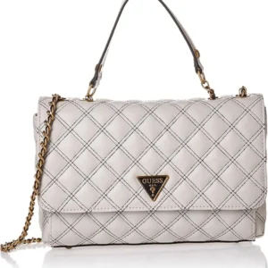 Bags,Leather,Women Guess leather Black Cessily Convertible Crossbody Bag WHITE Guess
