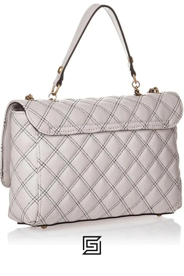 Bags,Leather,Women Guess leather Black Cessily Convertible Crossbody Bag WHITE Guess