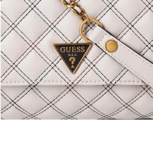 Bags,Leather,Women Guess leather Black Cessily Convertible Crossbody Bag WHITE Guess