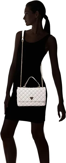 Bags,Leather,Women Guess leather Black Cessily Convertible Crossbody Bag WHITE Guess