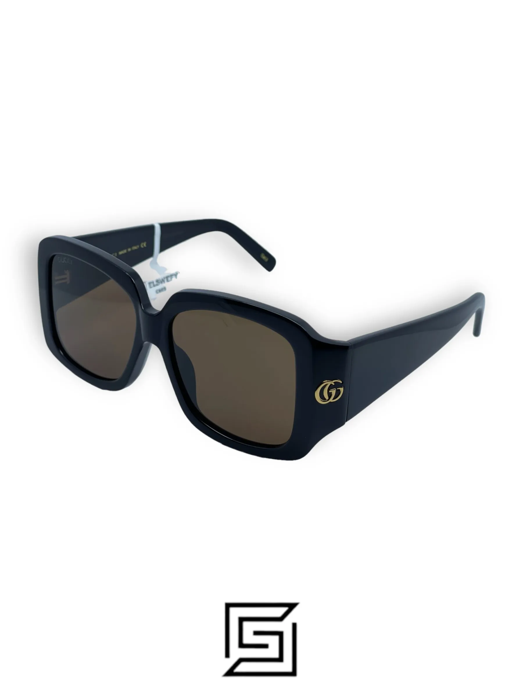 Sunglasses,Women Gucci sunglasses GG1402S 001/BLACK X BROWN Gucci