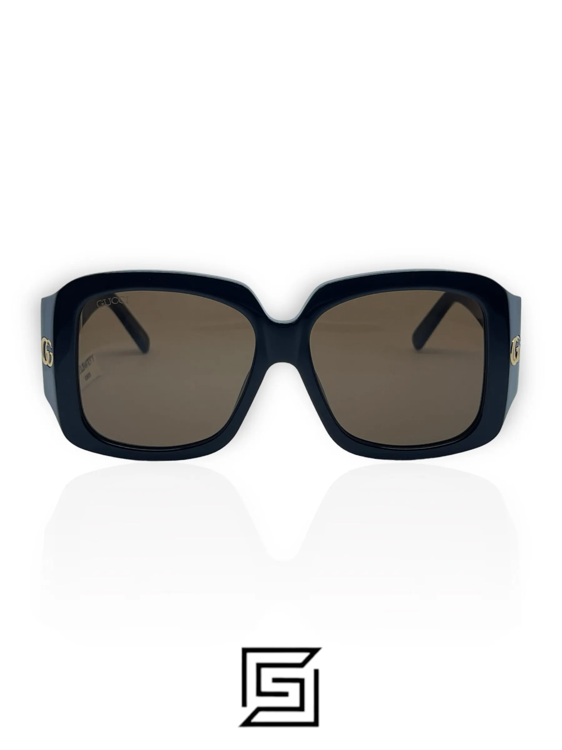 Sunglasses,Women Gucci sunglasses GG1402S 001/BLACK X BROWN Gucci