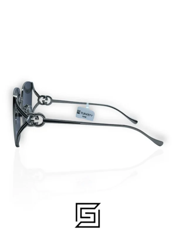 Sunglasses,Women Gucci sunglasses GG1991S 005/SILVER X BLack Gucci