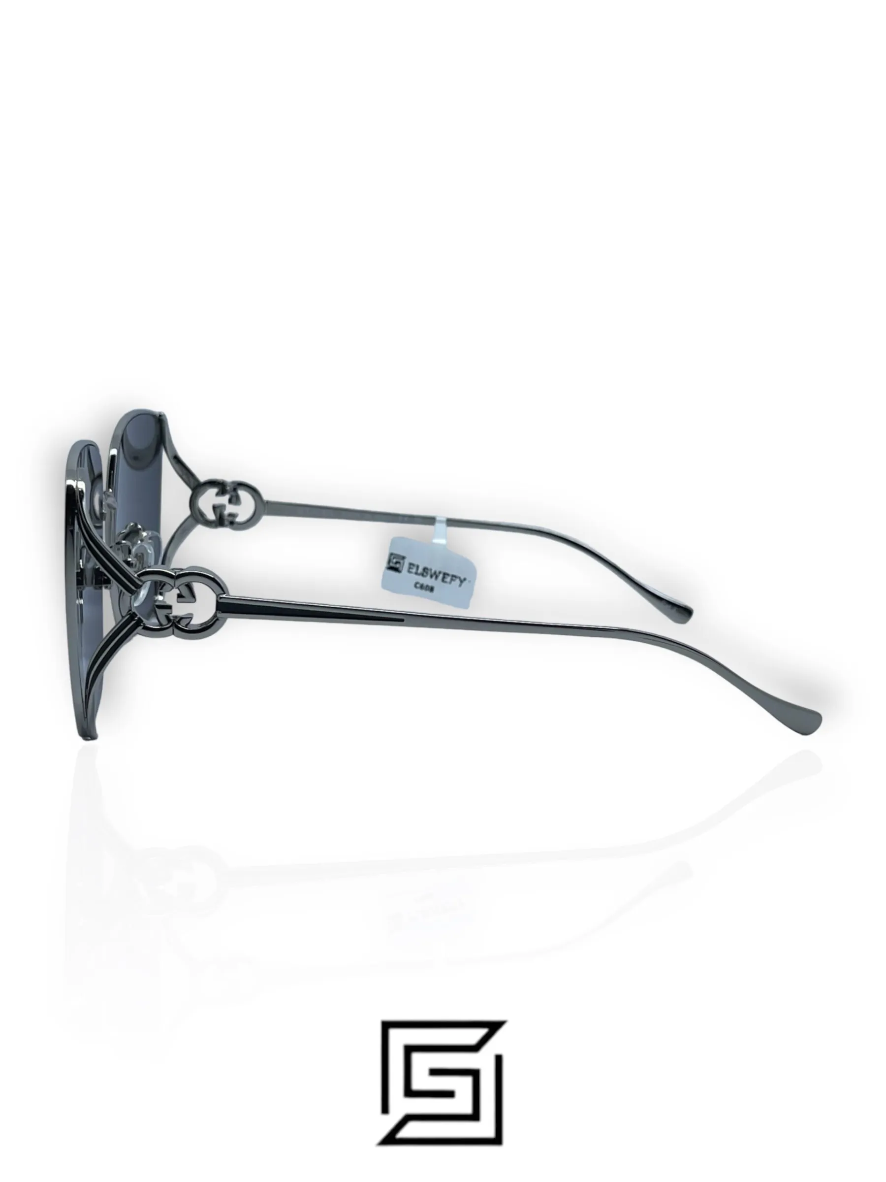 Sunglasses,Women Gucci sunglasses GG1991S 005/SILVER X BLack Gucci