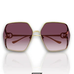 Sunglasses,Women Gucci sunglasses GG1322SA 003/GOLD X GREY Gucci
