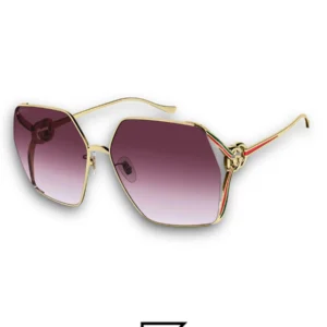 Sunglasses,Women Gucci sunglasses GG1322SA 003/GOLD X GREY Gucci