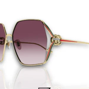 Sunglasses,Women Gucci sunglasses GG1322SA 003/GOLD X GREY Gucci