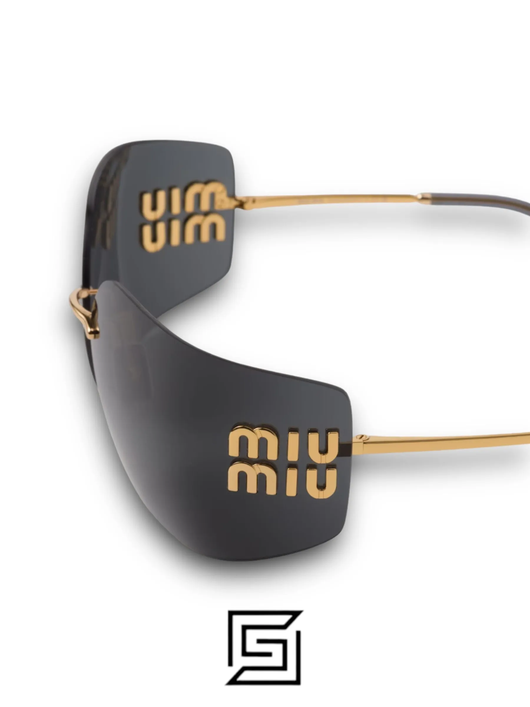 Sunglasses,Women sunglasses miu miu SMU54Y/GOLD X BLACK Miu Miu