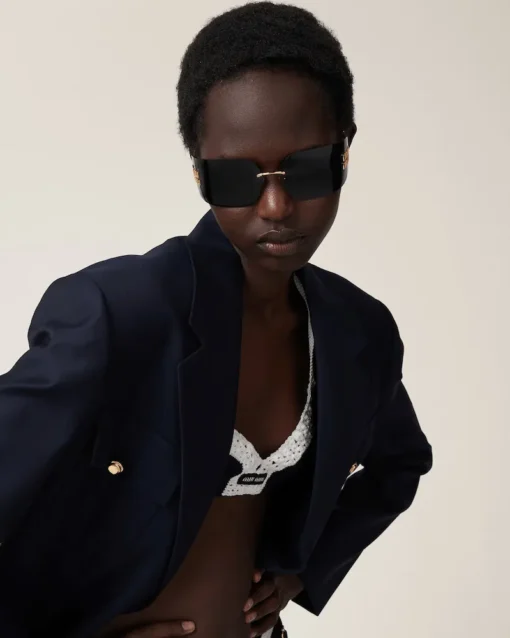 Sunglasses,Women sunglasses miu miu SMU54Y/GOLD X BLACK Miu Miu