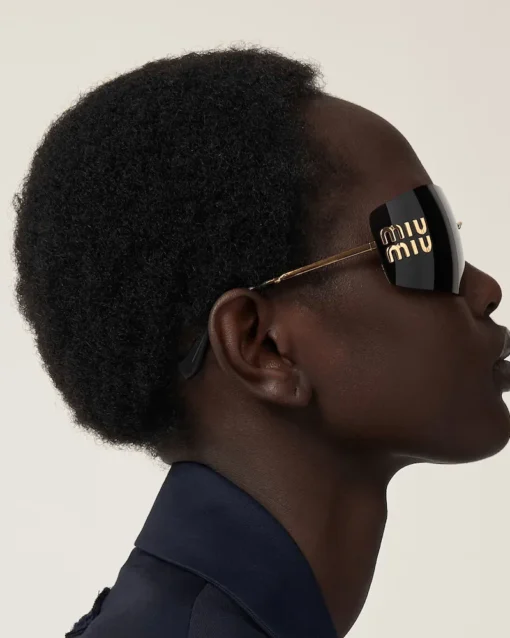 Sunglasses,Women sunglasses miu miu SMU54Y/GOLD X BLACK Miu Miu