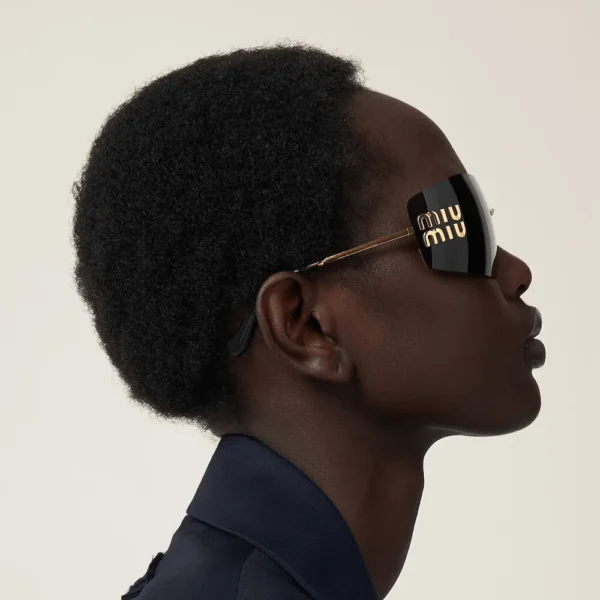 Sunglasses,Women sunglasses miu miu SMU54Y/GOLD X BLACK Miu Miu