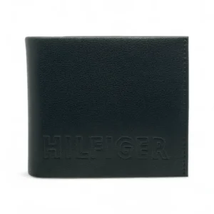 Leather,Wallets,Men leather TOMMY SINGLE WALLET W FLAT METAL LOGO/BLACK Tommy Hilfiger