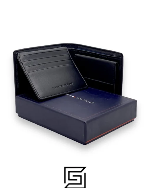 Leather,Wallets,Men leather TOMMY SINGLE WALLET W TOMMY HILFIGER LOGO MIDDLE/BLACK Tommy Hilfiger