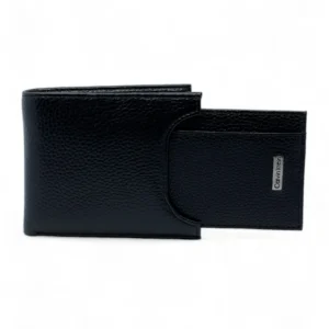 Leather,Wallets,Men leather CK SINGLE WALLET CREDIT ON FRONT/BLACK Calvin Klein