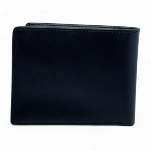 Leather,Wallets,Men leather CK SINGLE WALLET CK METAL LOGO SOFT PATTIERN BIG /BLACK Calvin Klein