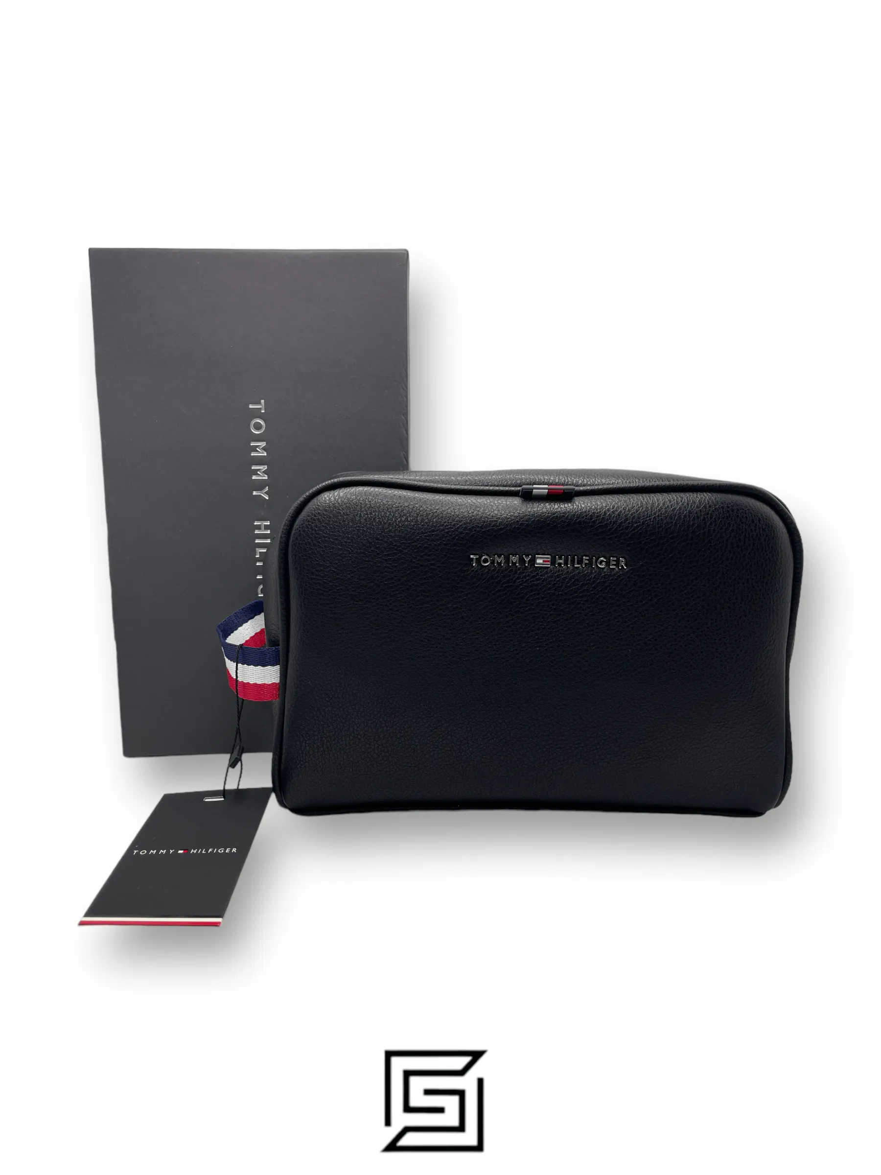 Bags,Leather,Men Tommy Hilfiger leather Tommy Handbag BOX Tommy METAL LOGO on TOP TOMMY COLORS HAND/BLACK Tommy Hilfiger