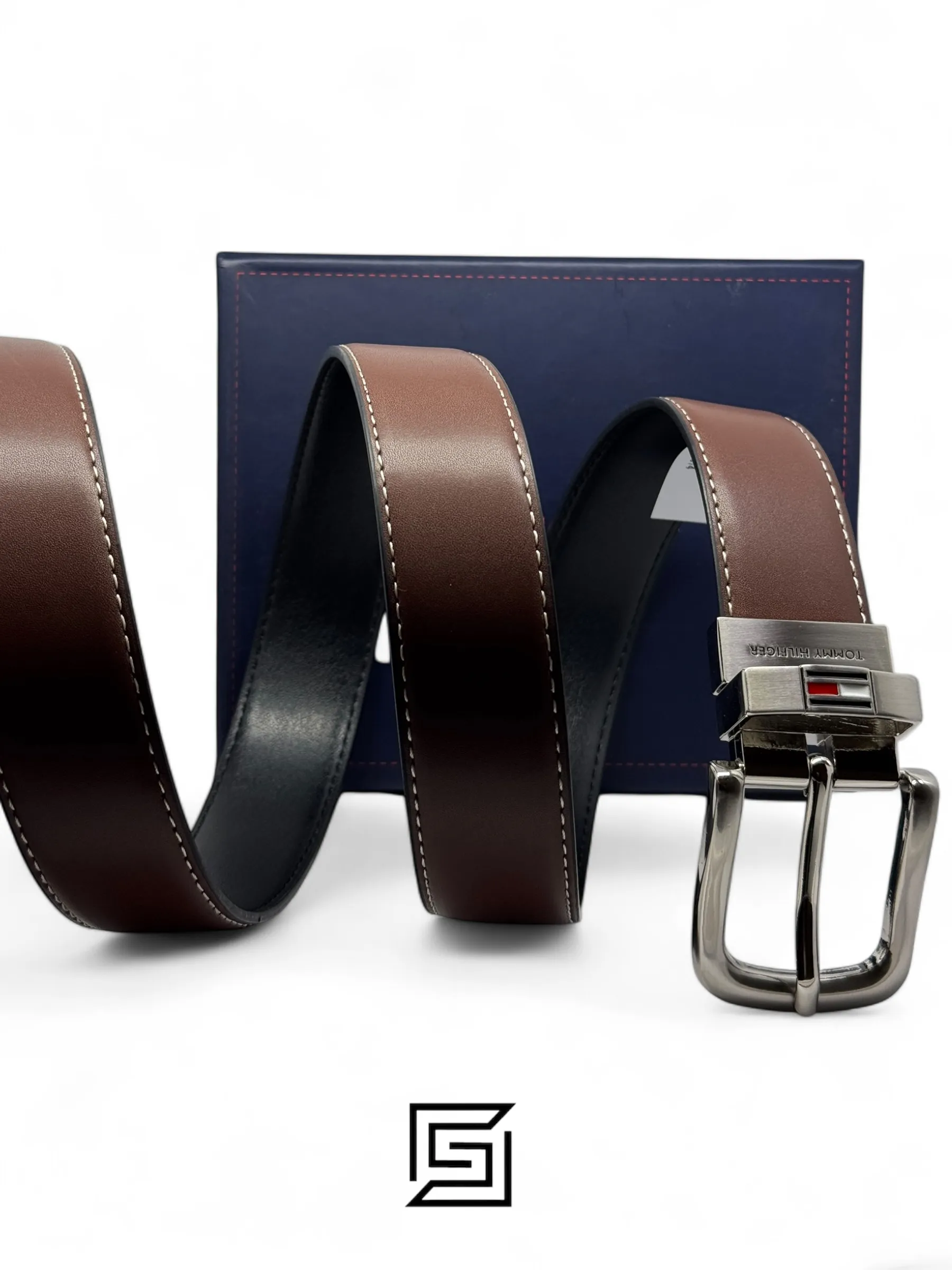 Belts,Leather,Men leather TOMMY BELT 11TL08X014/BROWN Tommy Hilfiger