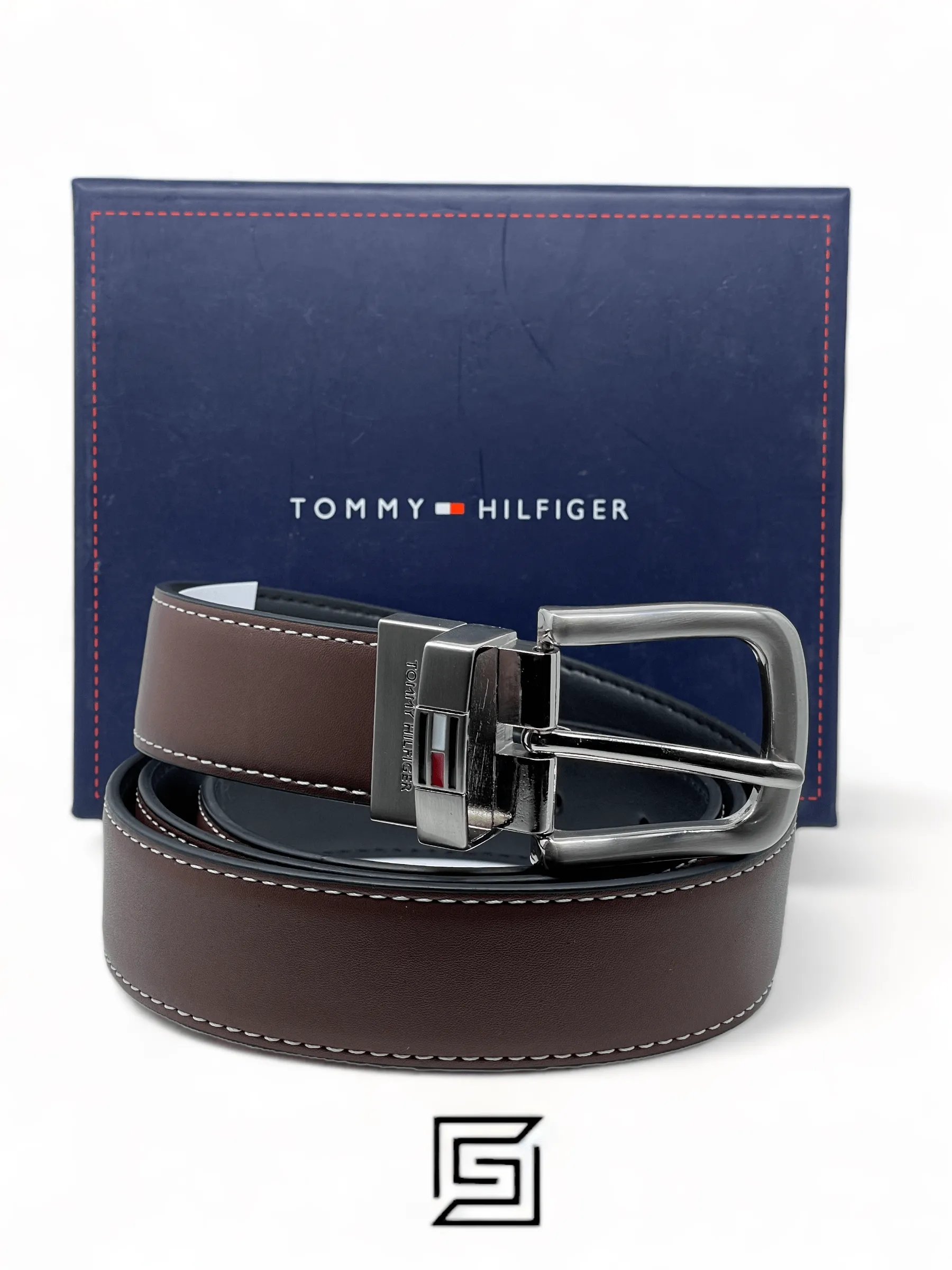Belts,Leather,Men leather TOMMY BELT 11TL08X014/BROWN Tommy Hilfiger