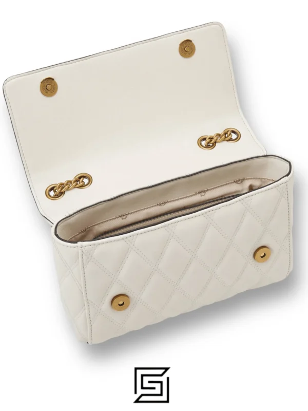 Bags,Leather,Women leather Guess Women's Triana Handbag Convertible Crossbody Flap Purse White Guess