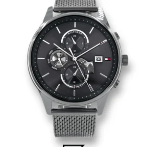 Men,Watches,Men,Original Watches watches Tommy Hilfiger Analogue Multifunction Quartz Watch for Men with Gunmetal Stainless Steel Mesh Bracelet - 1710506 Tommy Hilfiger