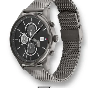 Men,Watches,Men,Original Watches watches Tommy Hilfiger Analogue Multifunction Quartz Watch for Men with Gunmetal Stainless Steel Mesh Bracelet - 1710506 Tommy Hilfiger
