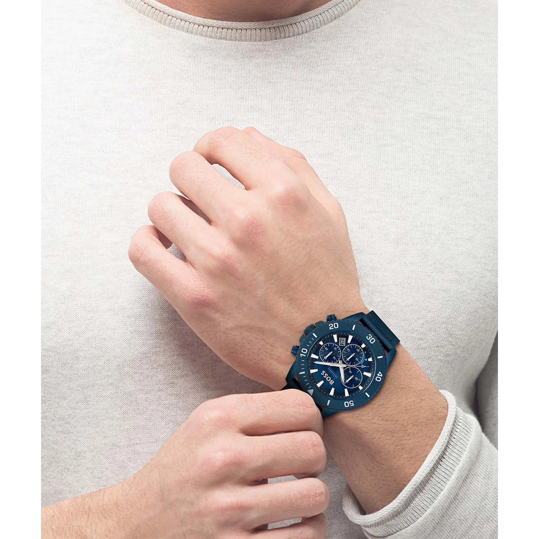 Men,Watches,Men,Original Watches Hugo Boss original-watches Boss Admiral Analog Blue Dial Men