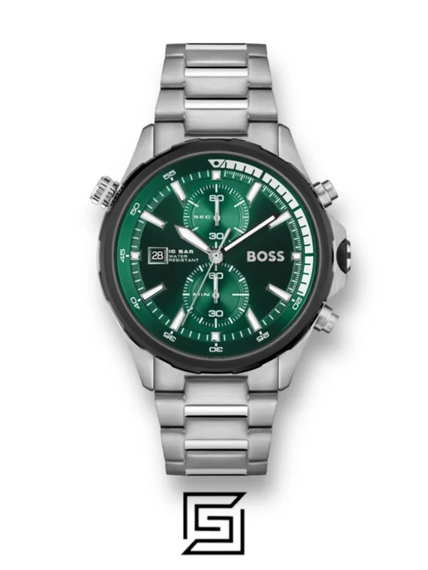 Men,Watches,Men,Original Watches Hugo Boss original-watches BOSS Globetrotter Men's Chronograph Stainless Steel and Link Bracelet Watch, 1513930 Boss