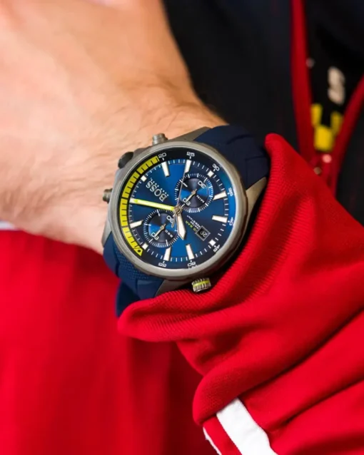 Men,Original Watches Hugo Boss watches BOSS Men's Chronograph Quartz Watch Globetrotter 1513821 Boss