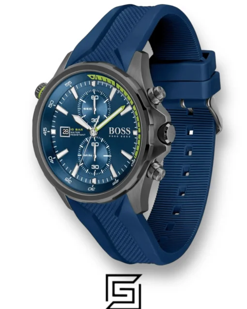 Men,Original Watches Hugo Boss watches BOSS Men's Chronograph Quartz Watch Globetrotter 1513821 Boss