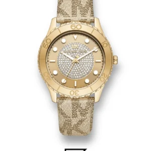 Original Watches,Women original-watches Michael Kors Women's Runway Stainless Steel Quartz Watch with PVC Strap, Gold, 20 (Model: MK6999) Michael Kors