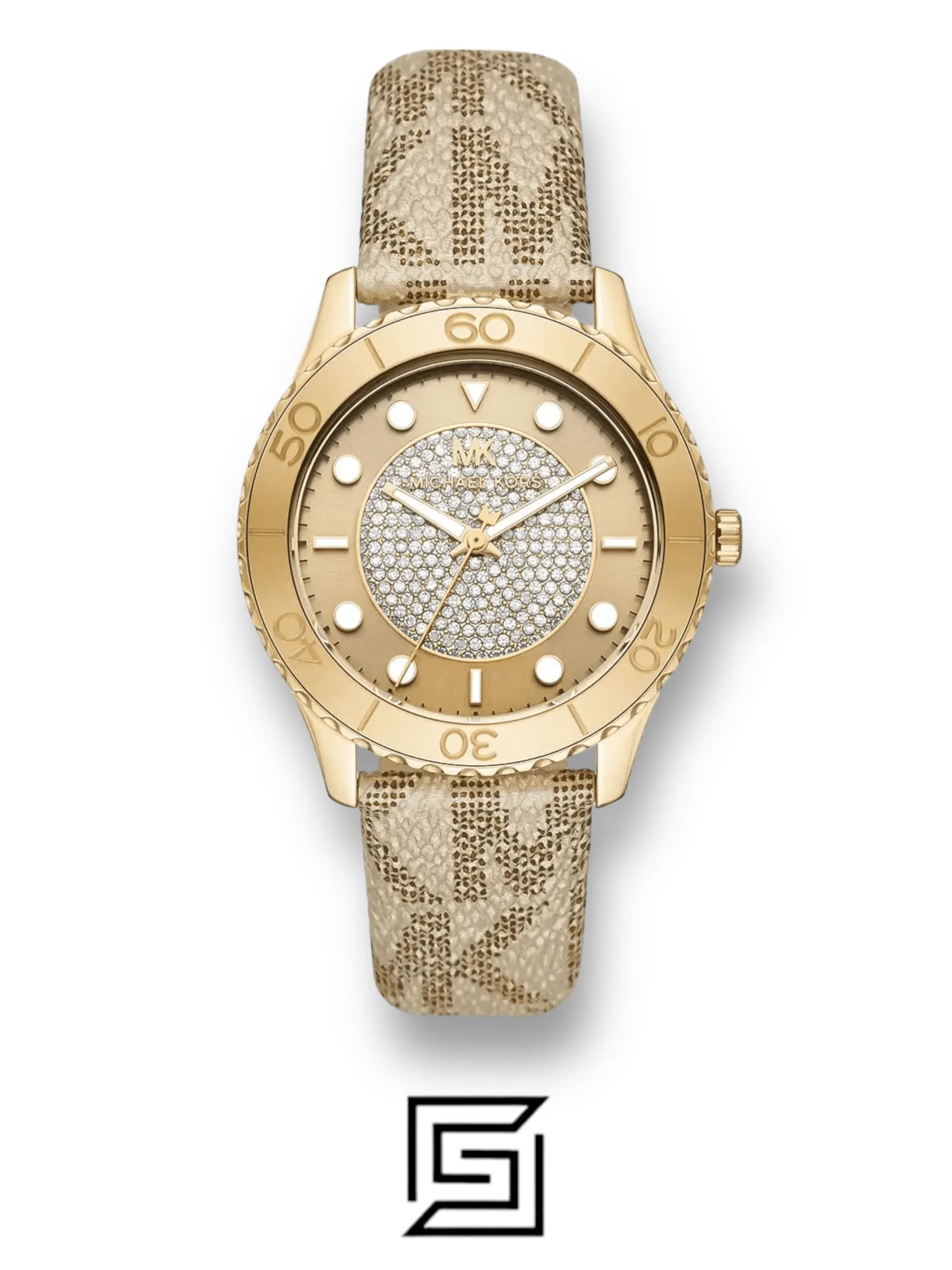 Original Watches,Women original-watches Michael Kors Women's Runway Stainless Steel Quartz Watch with PVC Strap, Gold, 20 (Model: MK6999) Michael Kors