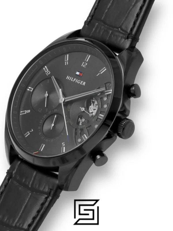 Men,Watches,Men,Original Watches watches Tommy Hilfiger Men's Multi Dial Quartz Watch Baker with Leather Strap 1710452 Tommy Hilfiger