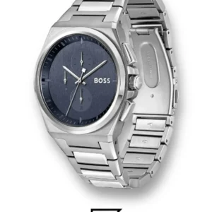Men,Original Watches Hugo Boss watches BOSS Chronograph Quartz Watch for men with Silver Stainless Steel bracelet 1514048 Boss